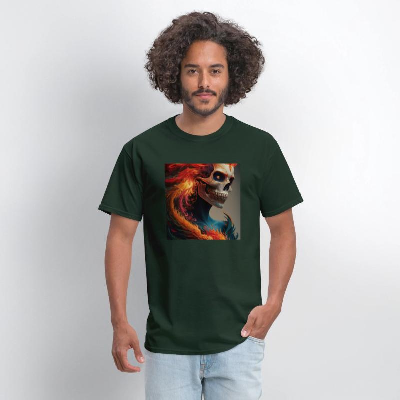 Fiery skull