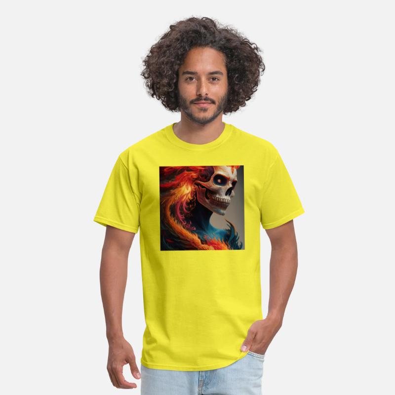 Fiery skull