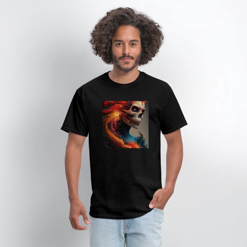 Fiery skull