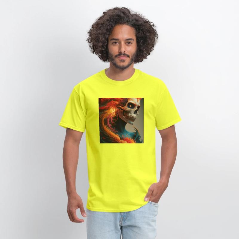 Fiery skull