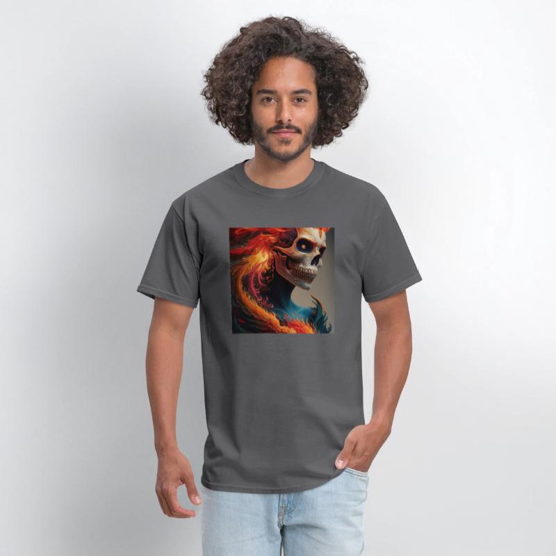 Fiery skull