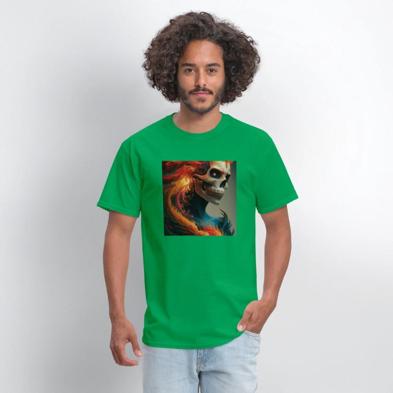 Fiery skull