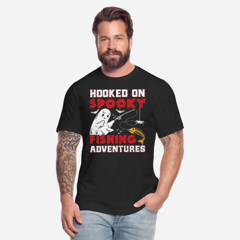 Fisherman Shirt Hooked on Spooky Fishing Adventure