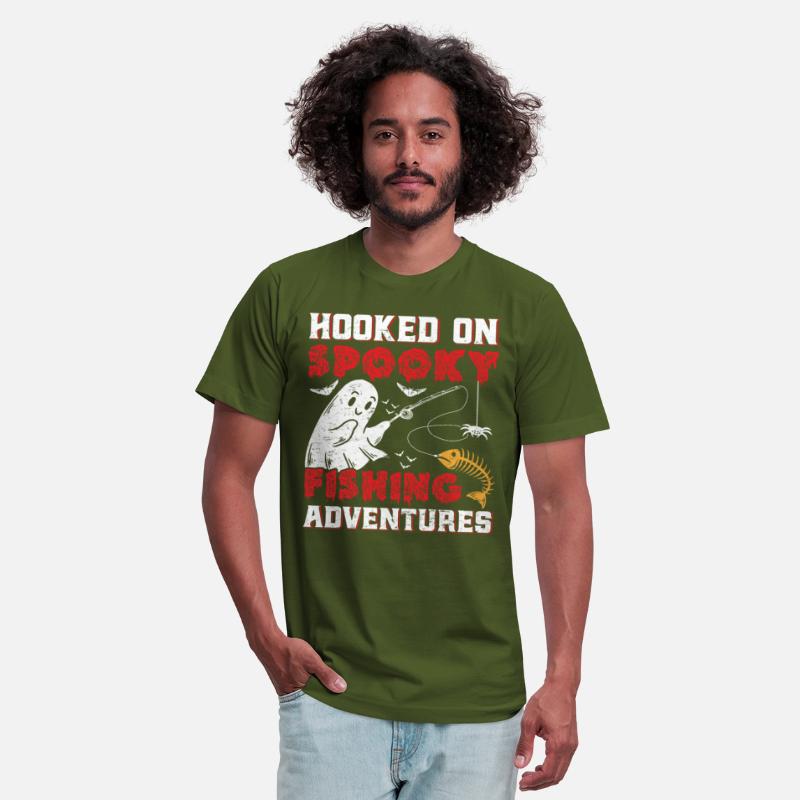 Fisherman Shirt Hooked on Spooky Fishing Adventure
