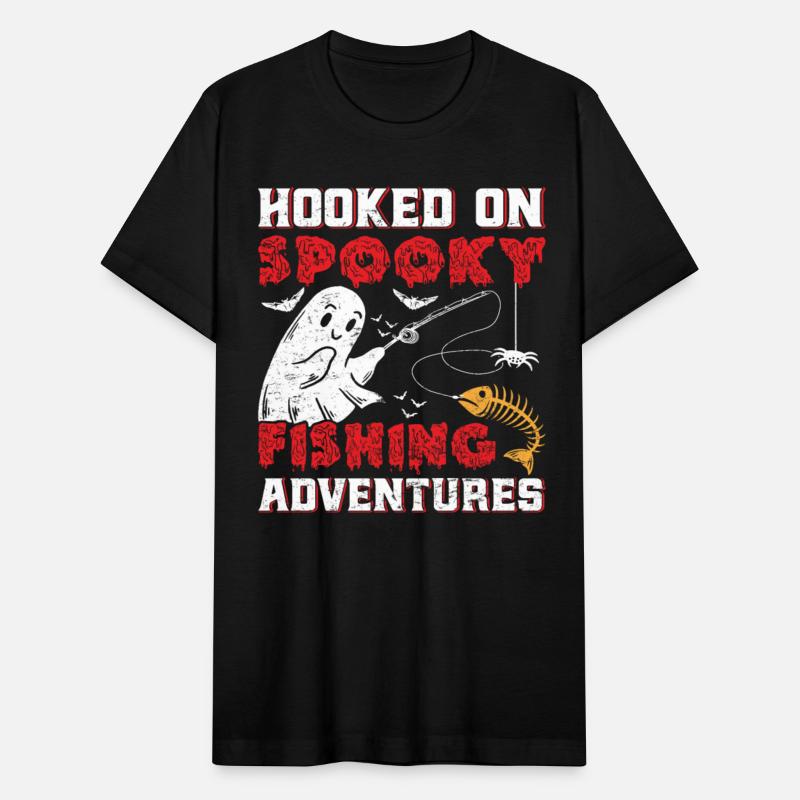 Fisherman Shirt Hooked on Spooky Fishing Adventure