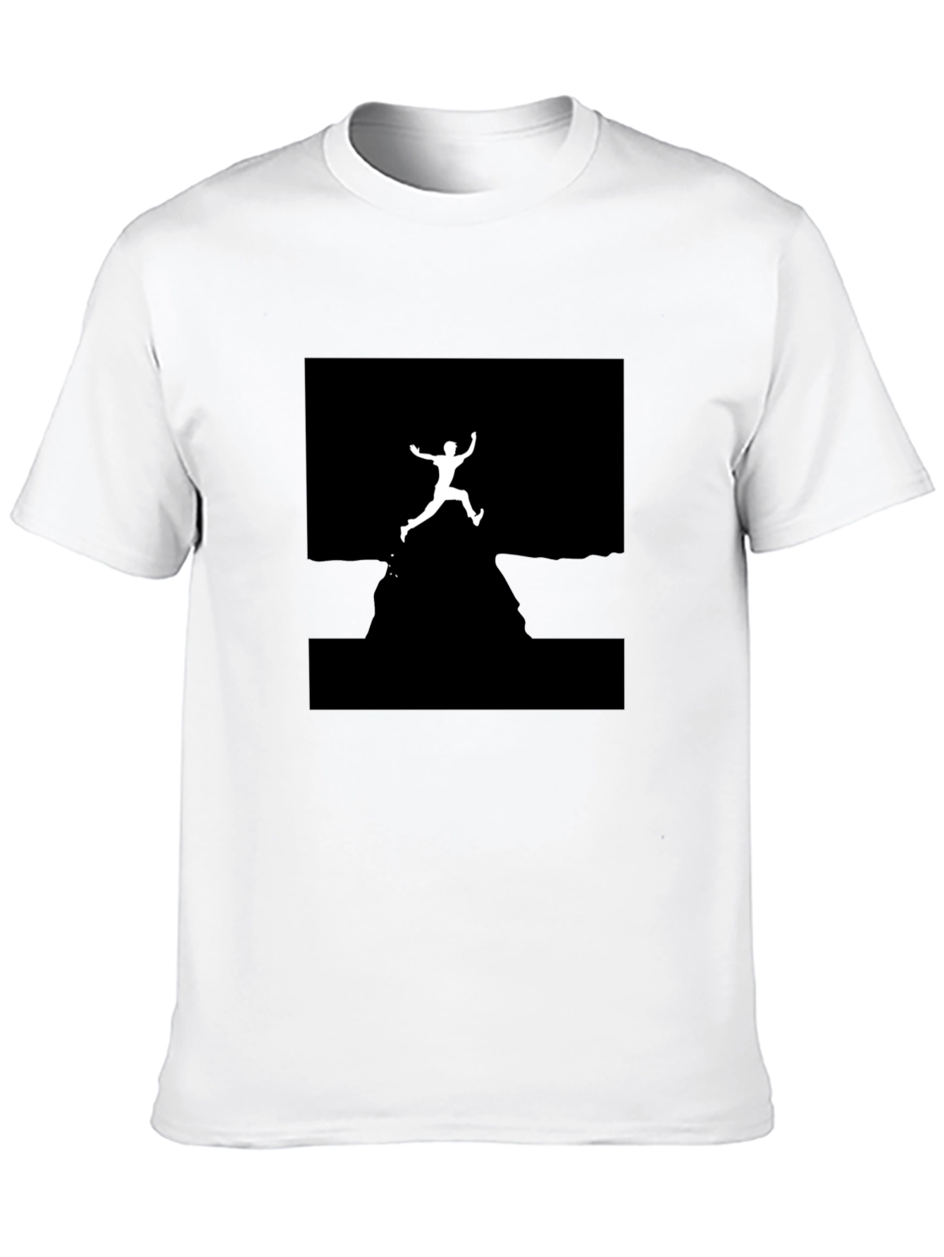 Cliff Jumper Graphic Tee - Black Cotton T-Shirt