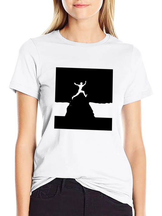 Cliff Jumper Graphic Tee - Black Cotton T-Shirt