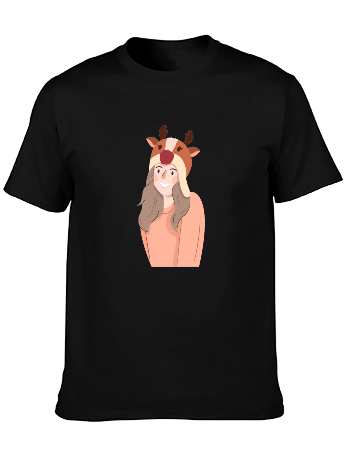 Reindeer Girl T-Shirt - Holiday Cheer