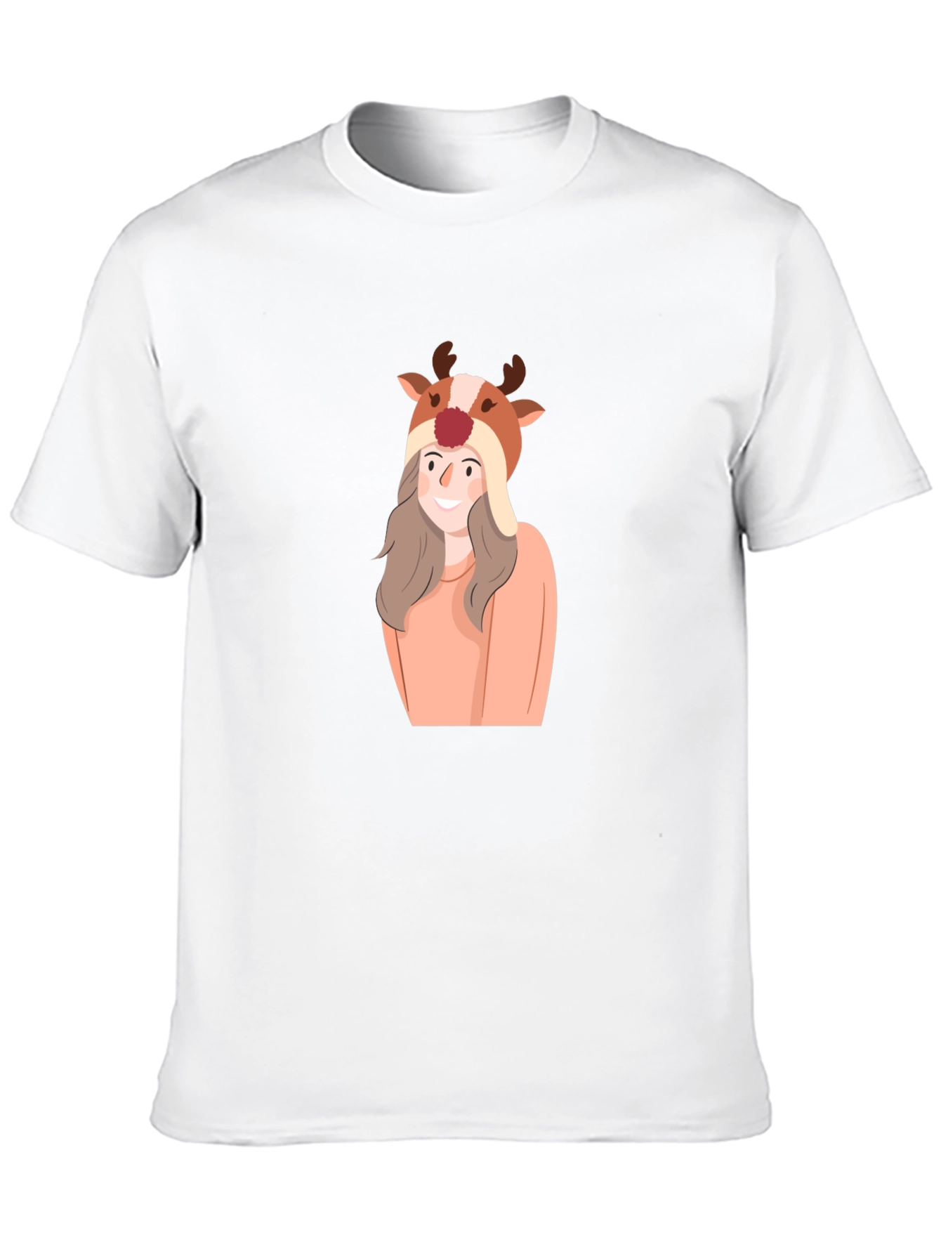 Reindeer Girl T-Shirt - Holiday Cheer