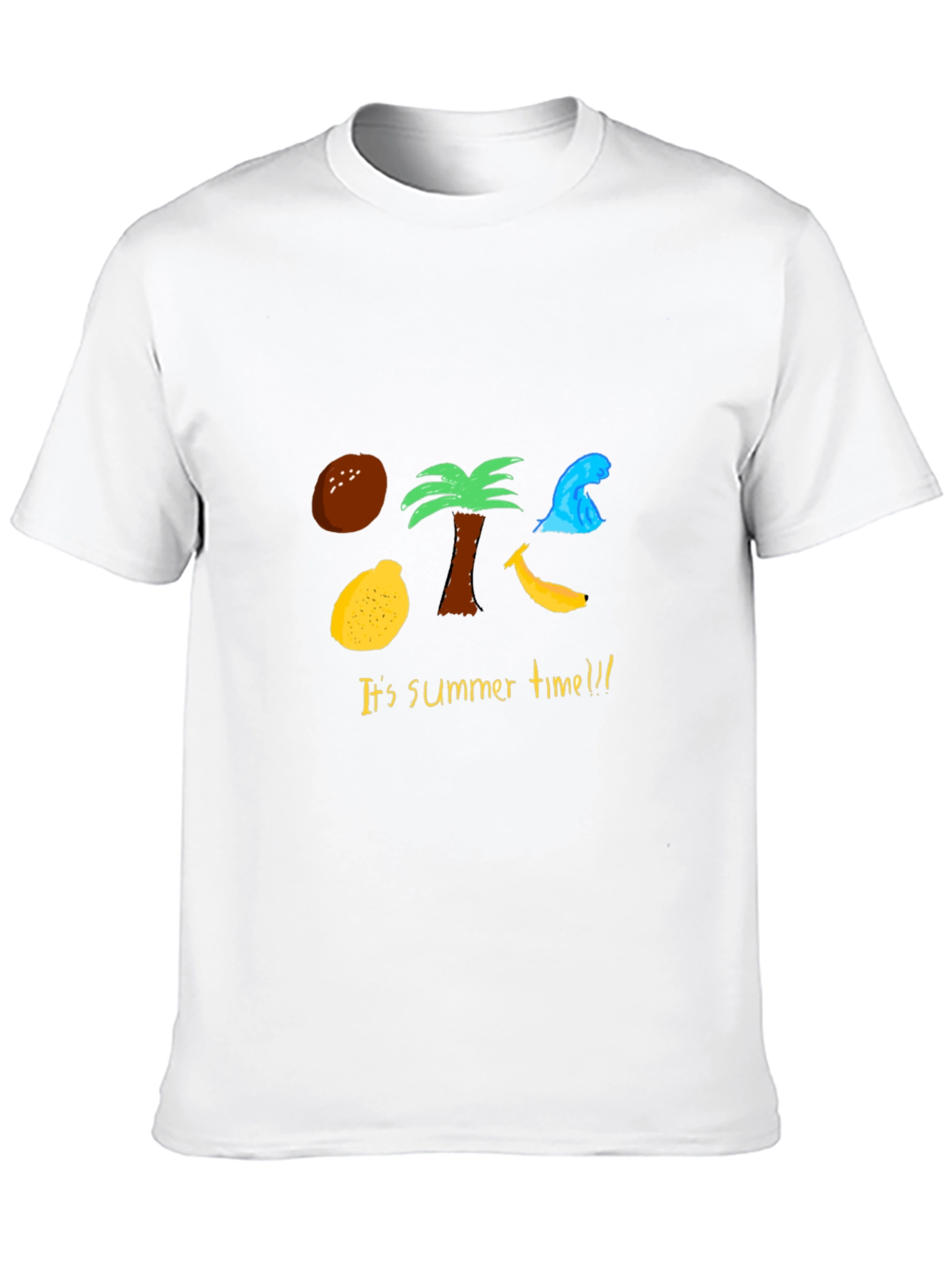 Summer Time Graphic Tee - Mens Black T-Shirt