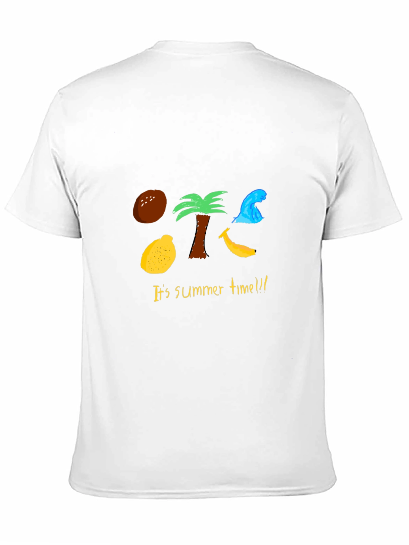 Summer Time Graphic Tee - Mens Black T-Shirt