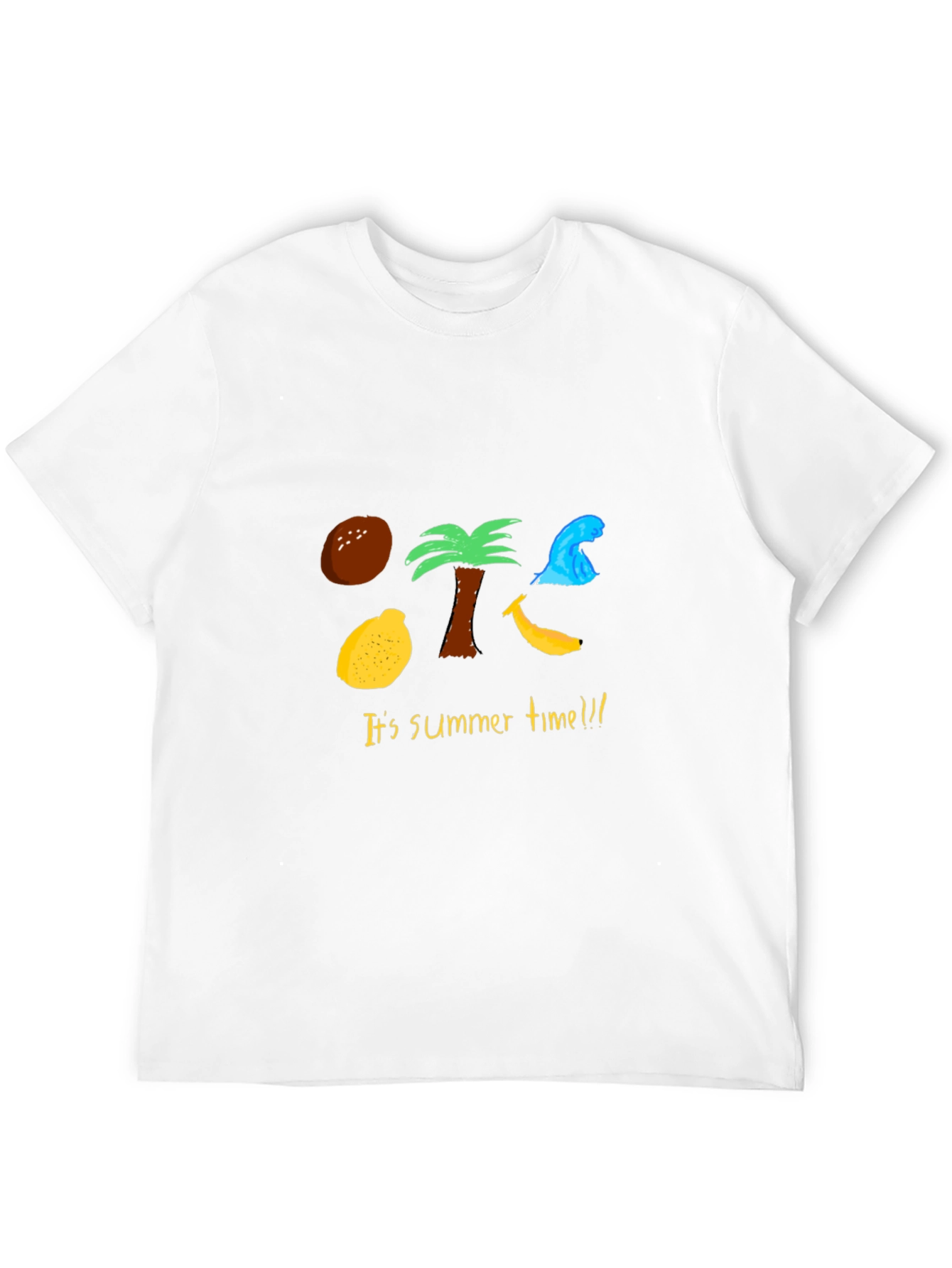 Summer Time Graphic Tee - Mens Black T-Shirt