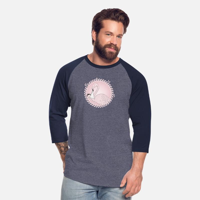 Flamingo brings the baby instead of the stork
