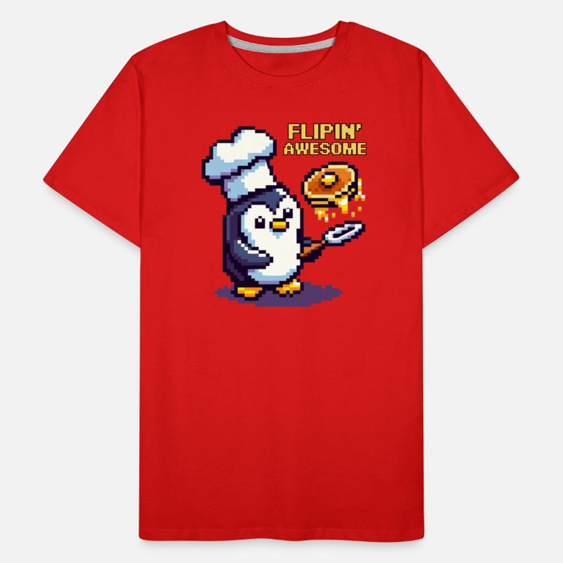 Flippin' Awesome Chef Penguin 8-Bit Culinary