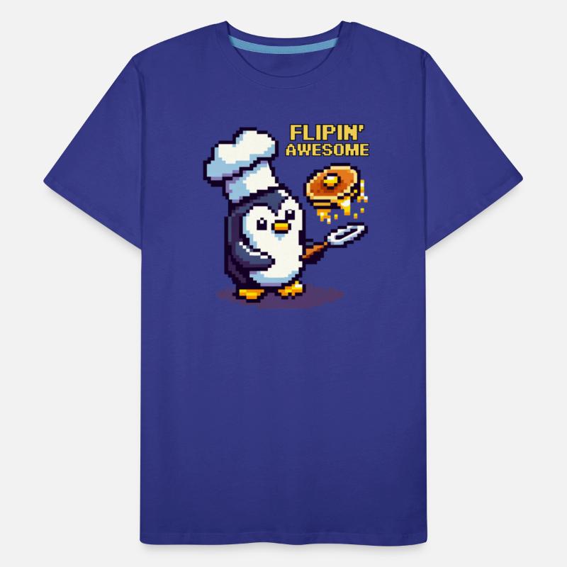 Flippin' Awesome Chef Penguin 8-Bit Culinary