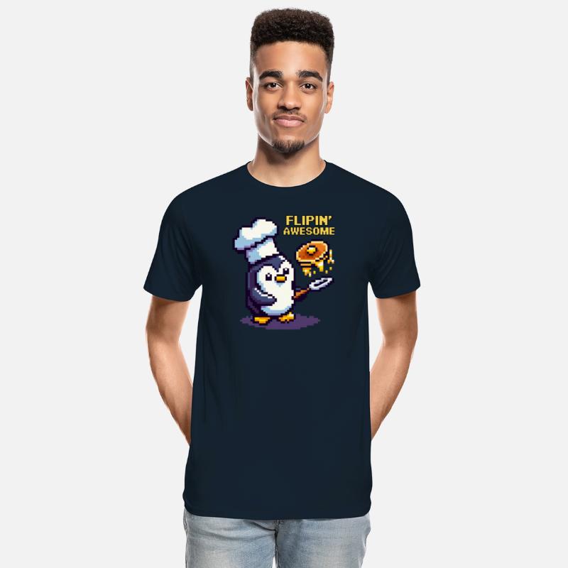 Flippin' Awesome Chef Penguin 8-Bit Culinary