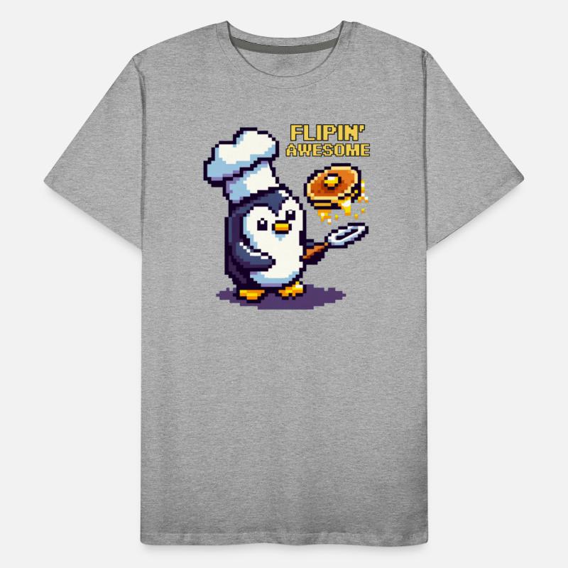 Flippin' Awesome Chef Penguin 8-Bit Culinary
