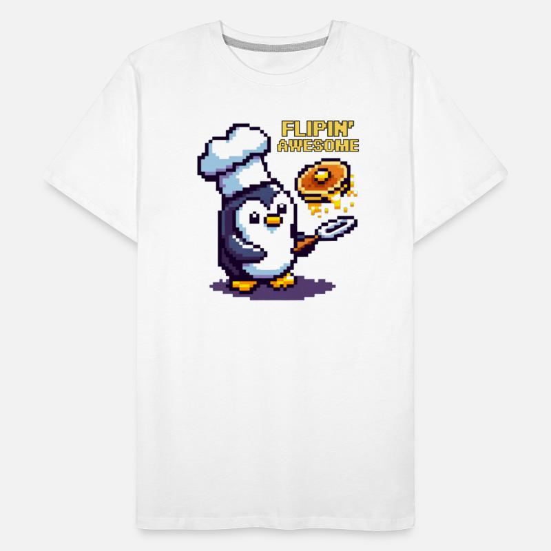Flippin' Awesome Chef Penguin 8-Bit Culinary