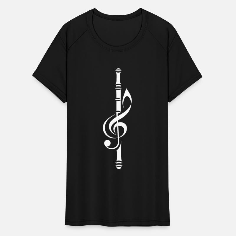 Flute Music One Line Drawing
