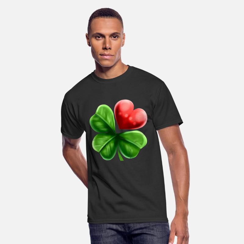 Four Leaf Clover Shamrock With Heart For St