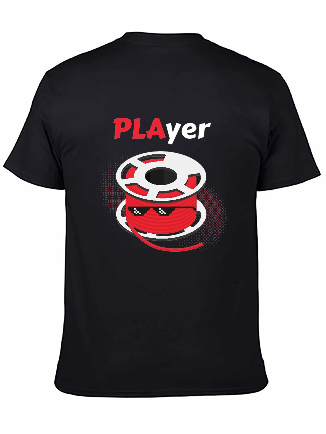 Cool Poker Player T-Shirt - Black Cotton Graphic Tee