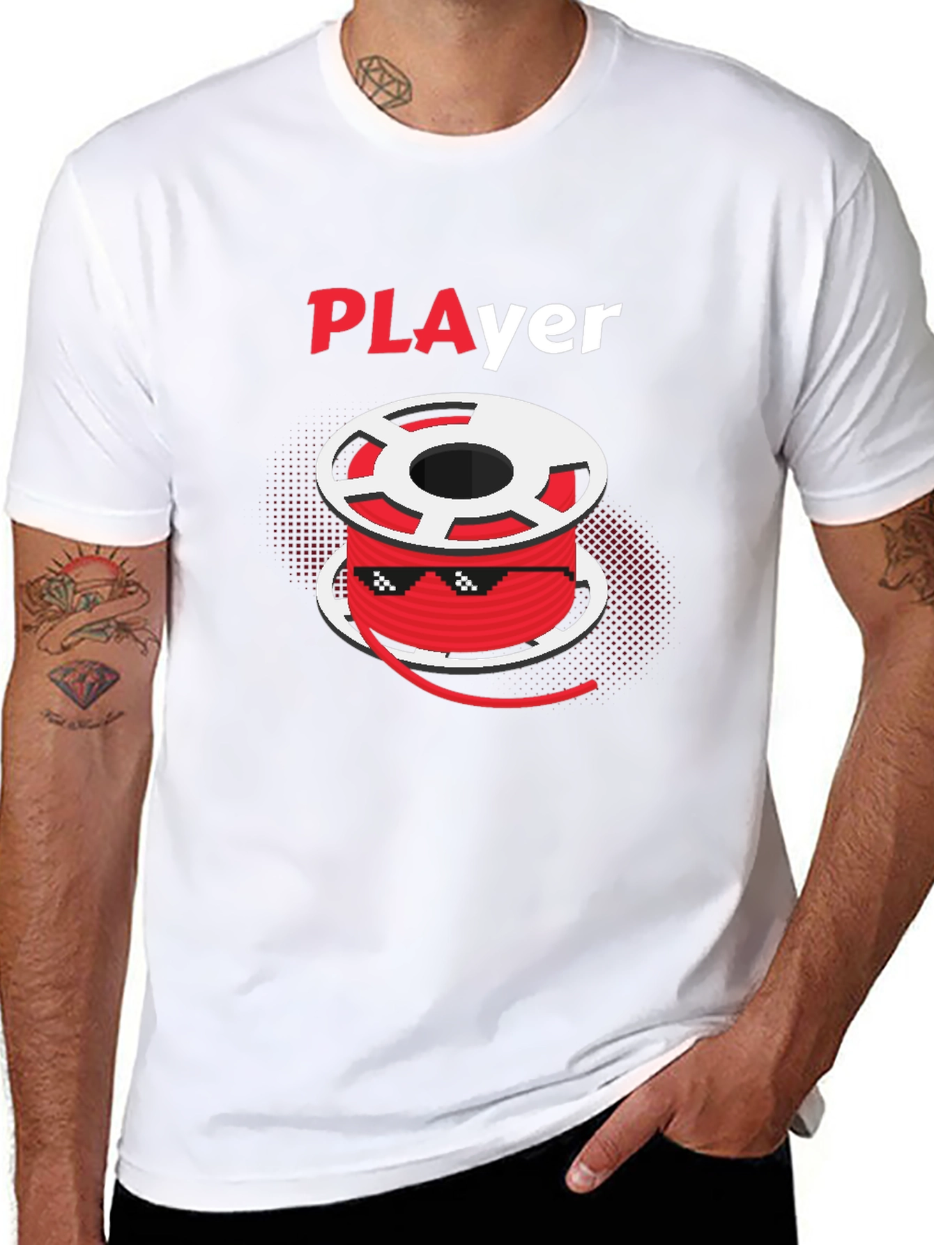 Cool Poker Player T-Shirt - Black Cotton Graphic Tee