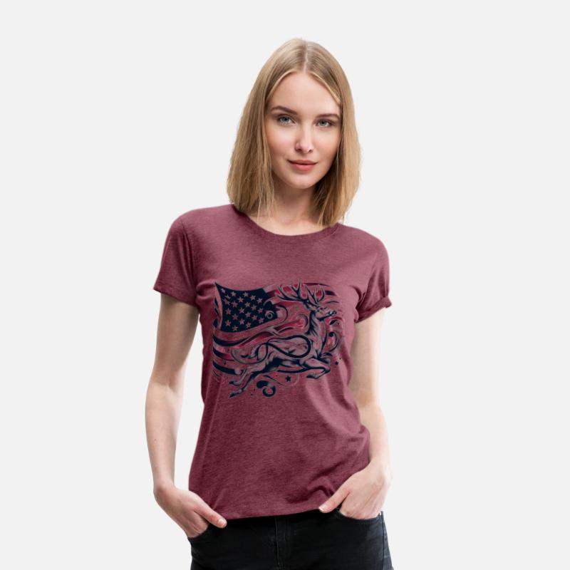 Freedom Stag: Majestic Deer with American Spirit