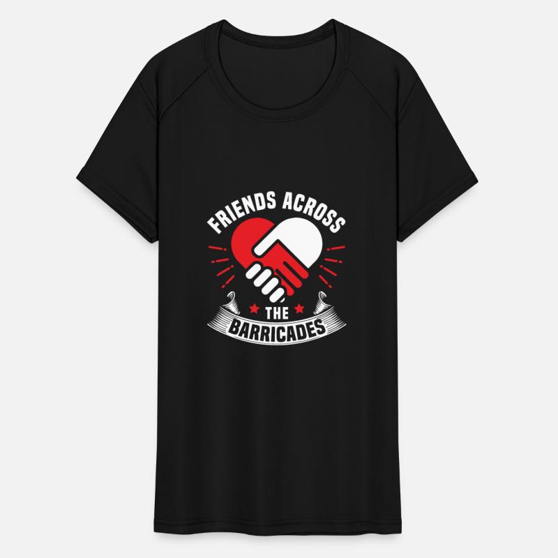 Friends across the barricades