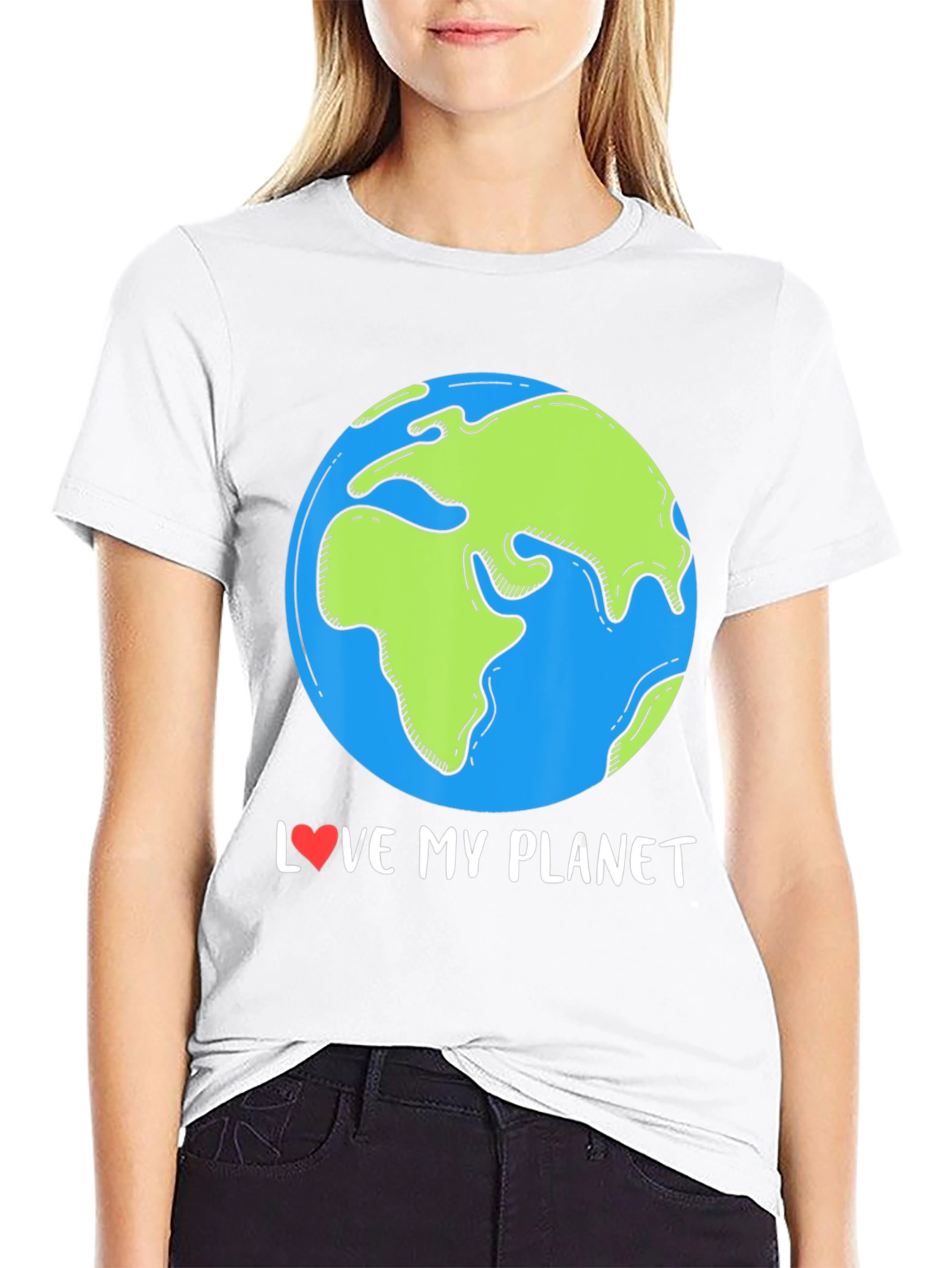 Love My Planet Earth T-Shirt - Environmental Awareness Tee