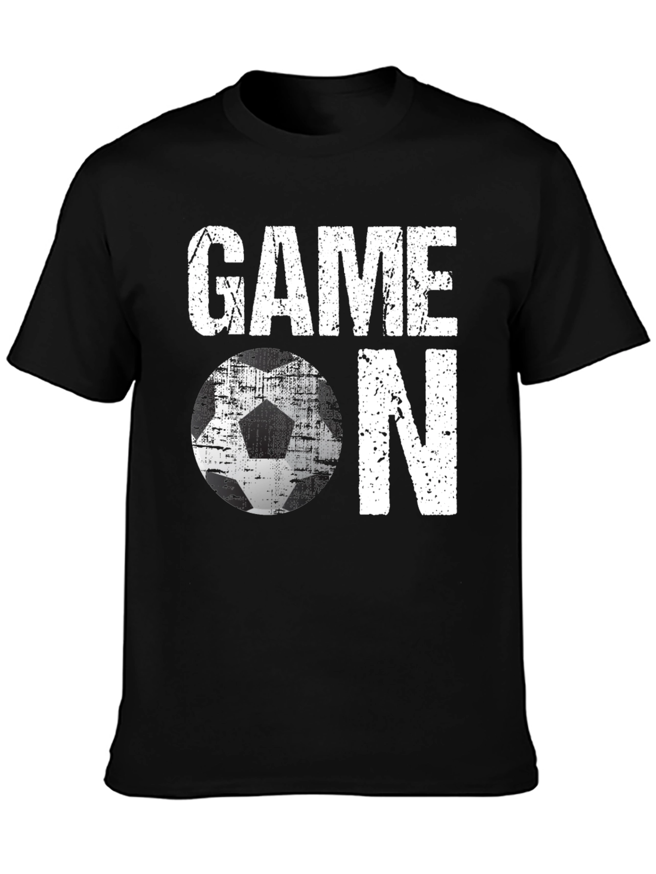 Game On Soccer T-Shirt - Distressed Graphic Tee