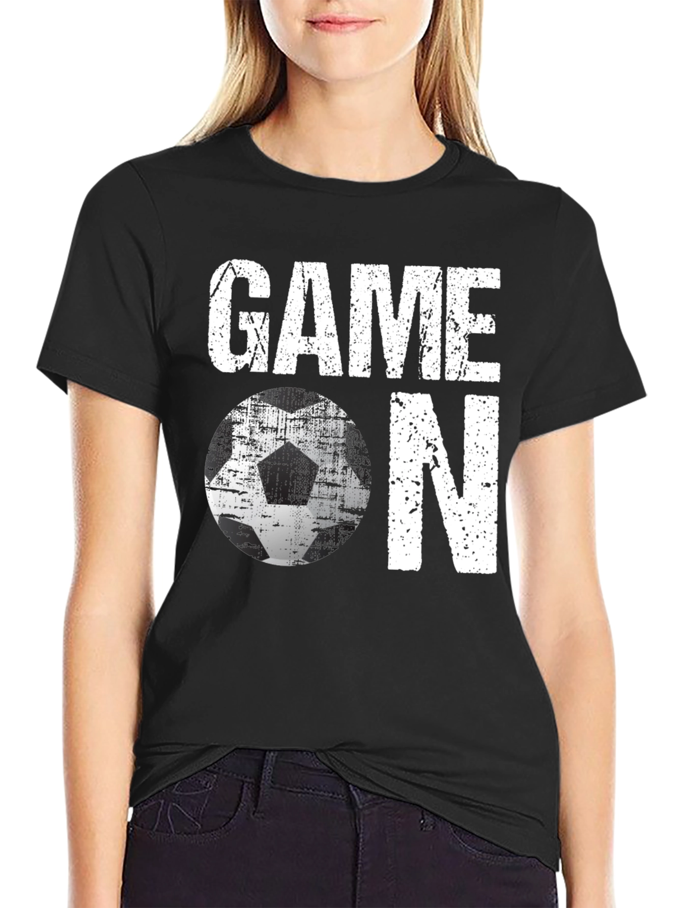 Game On Soccer T-Shirt - Distressed Graphic Tee