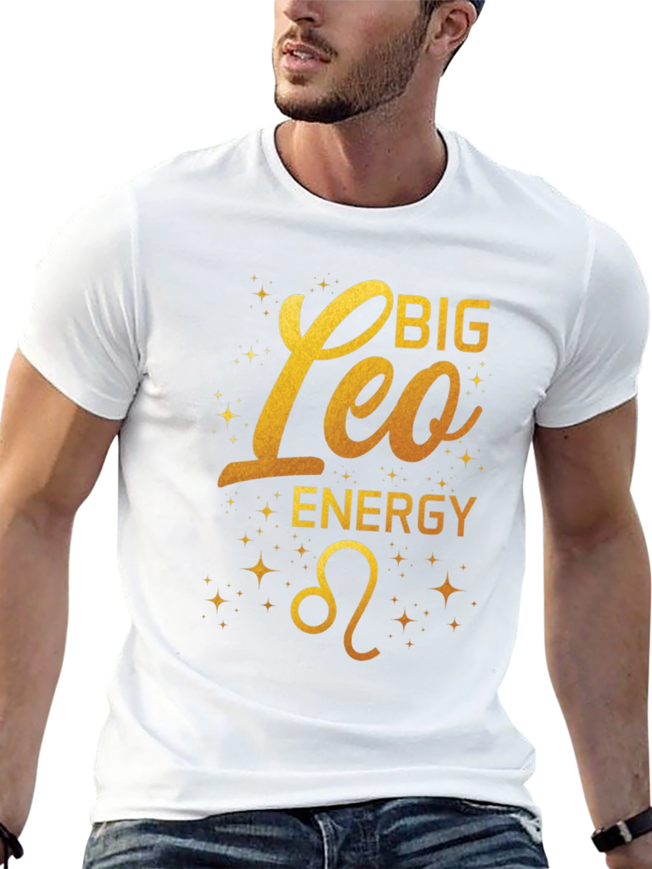 Big Leo Energy Graphic T-Shirt Zodiac Star Sign