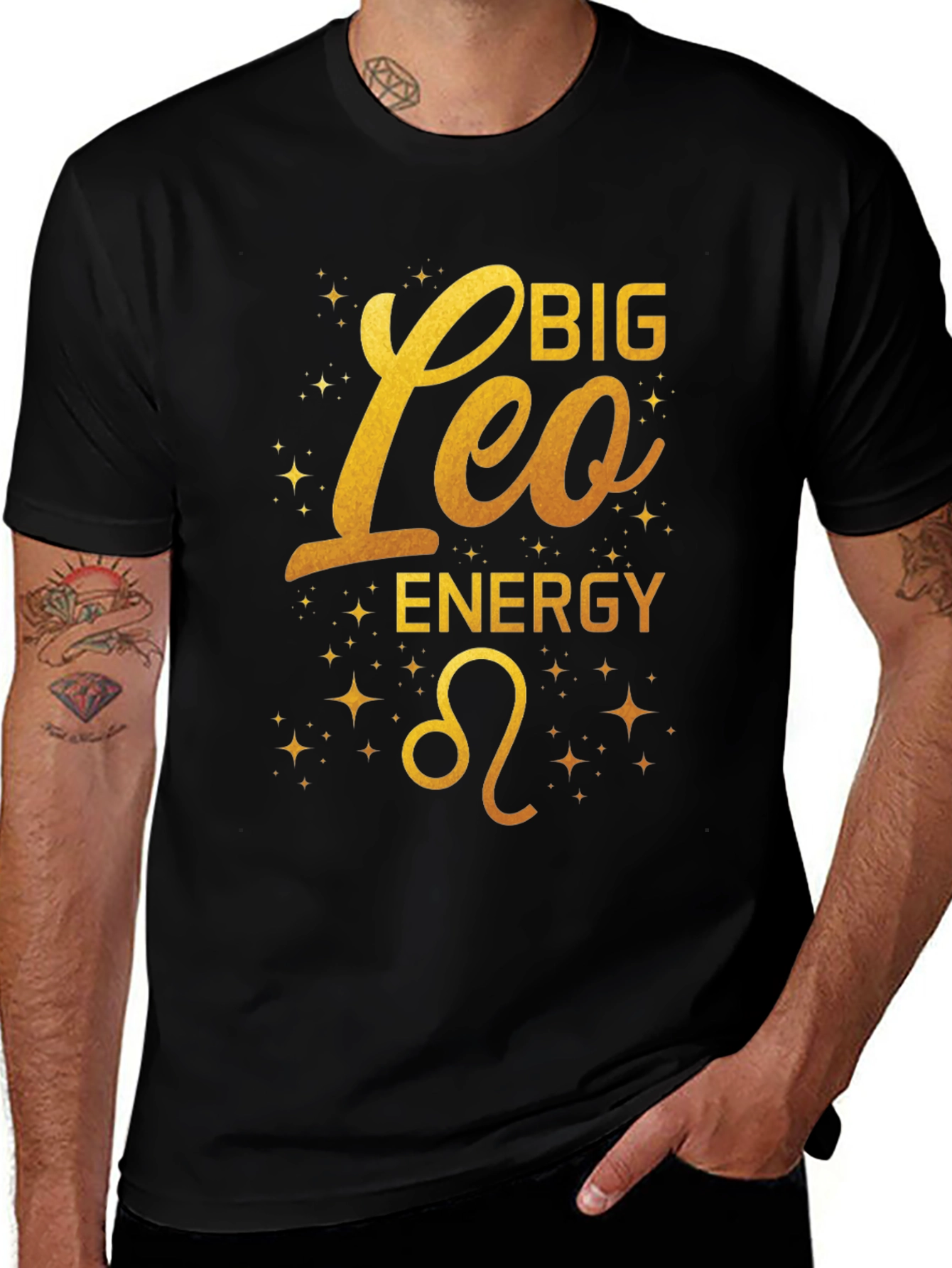 Big Leo Energy Graphic T-Shirt Zodiac Star Sign