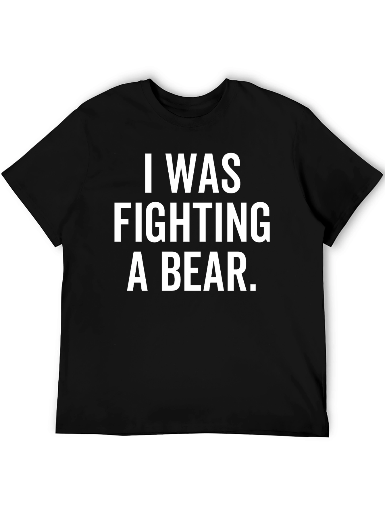 I Was Fighting a Bear Funny T-Shirt
