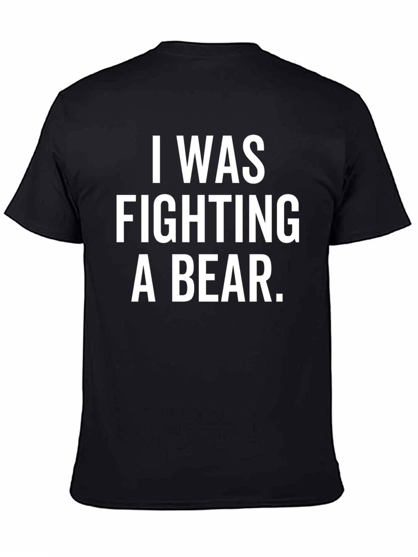 I Was Fighting a Bear Funny T-Shirt