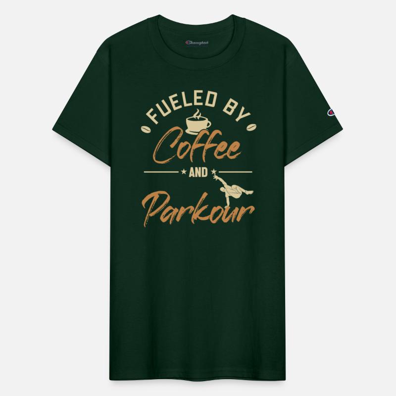 Fueled by Coffee and Parkour Training Wall Run