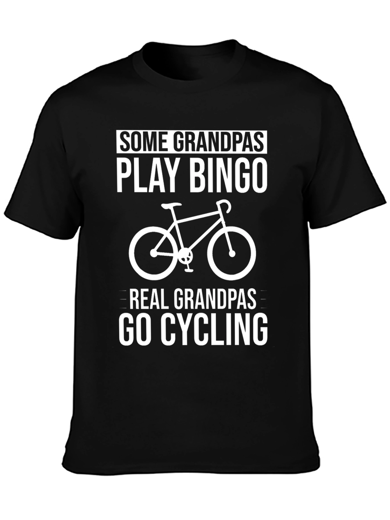 Grandpa Cycling T-Shirt - Play Bingo or Ride!