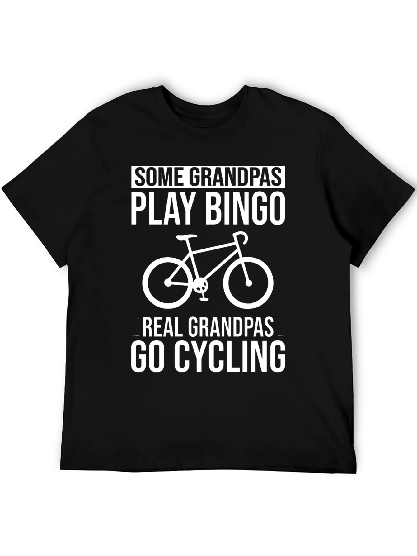 Grandpa Cycling T-Shirt - Play Bingo or Ride!
