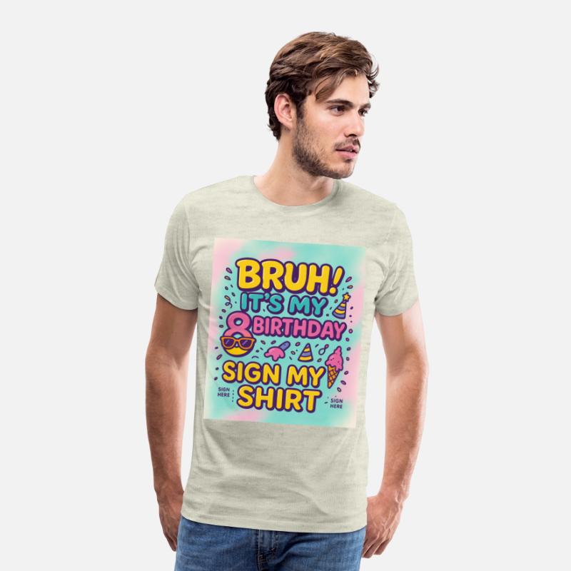 Funny 8th Birthday Shirt for Kids – "Bruh! It’s My