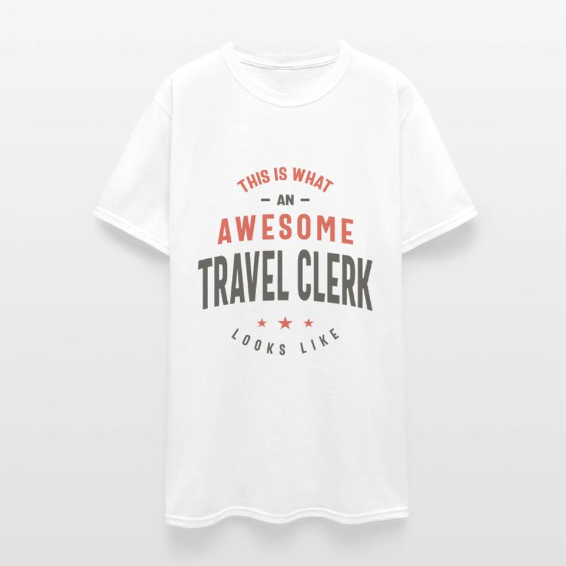 Funny Awesome Travel Clerk Job Occupation