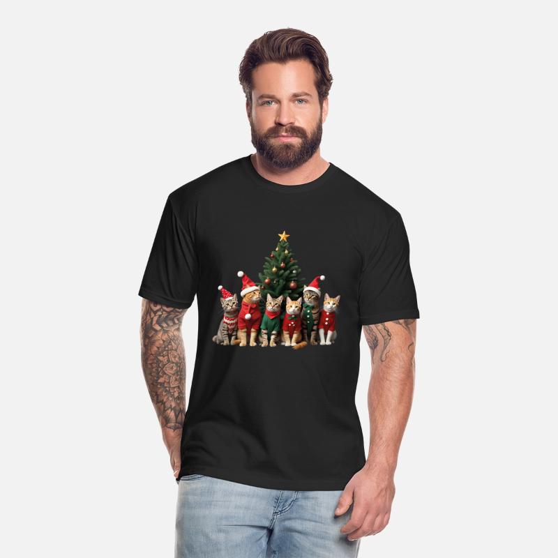 Funny cat Christmas Lights Cute Animal Holiday