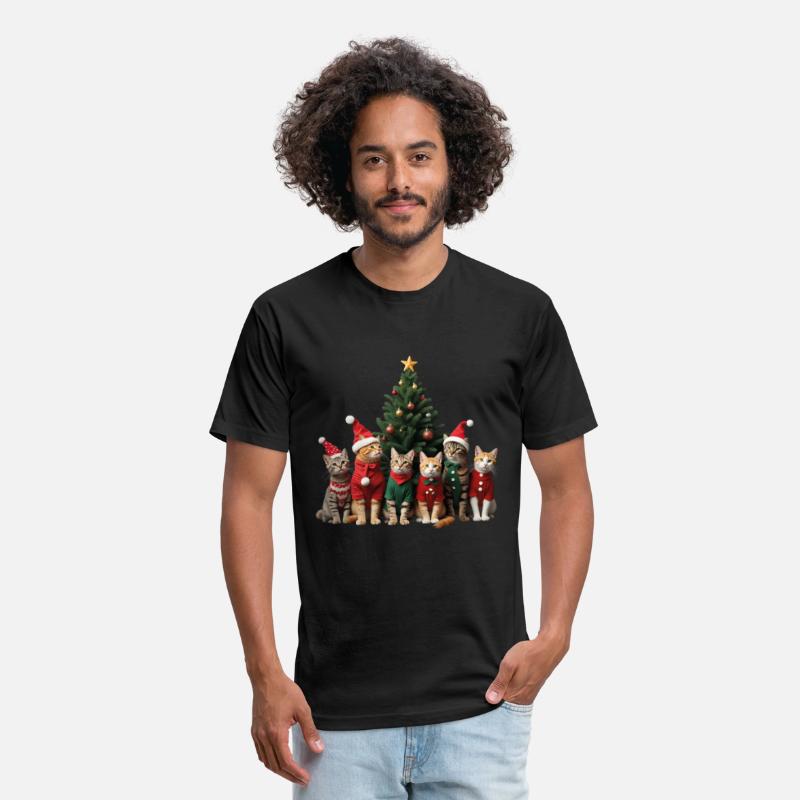 Funny cat Christmas Lights Cute Animal Holiday