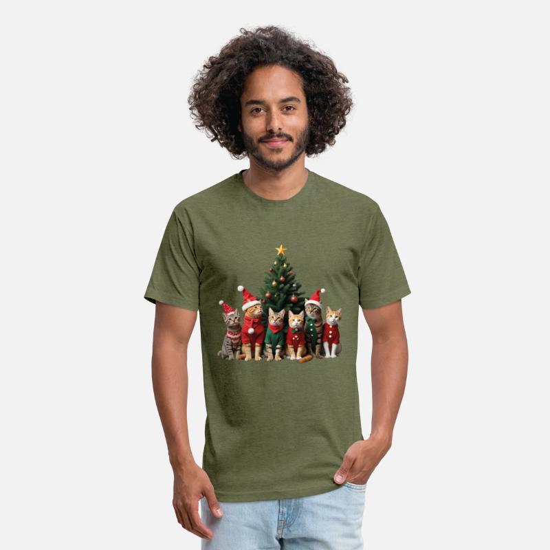 Funny cat Christmas Lights Cute Animal Holiday