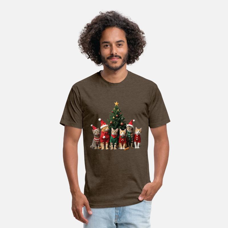 Funny cat Christmas Lights Cute Animal Holiday