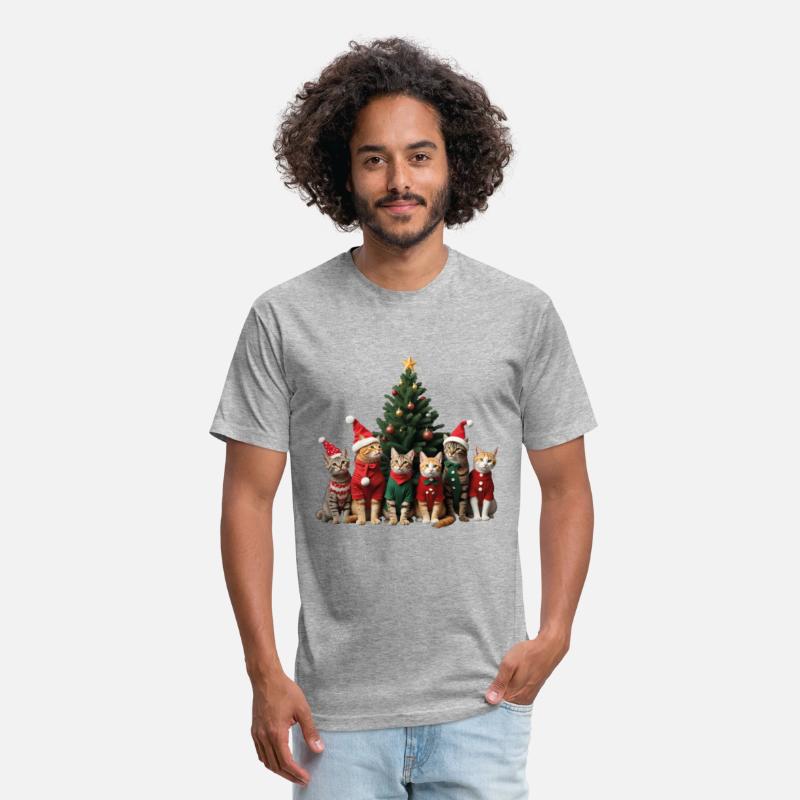 Funny cat Christmas Lights Cute Animal Holiday
