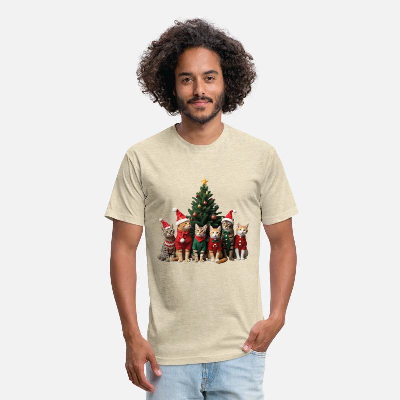 Funny cat Christmas Lights Cute Animal Holiday