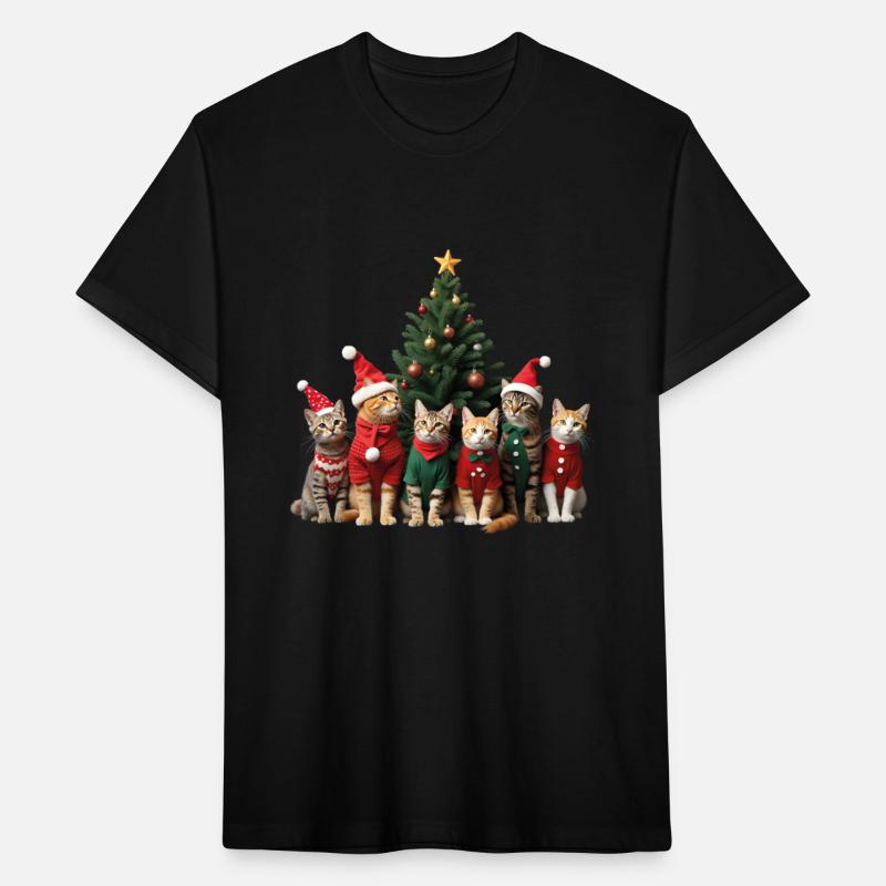 Funny cat Christmas Lights Cute Animal Holiday