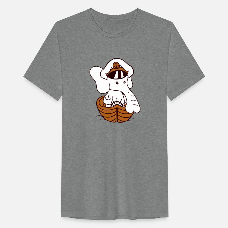 Funny Little Elephant Boat Captain Cute Sweet Fun