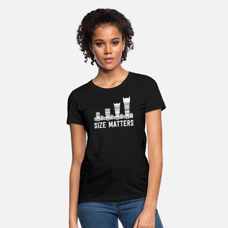 Funny Photography T Shirt Lens Size Matters