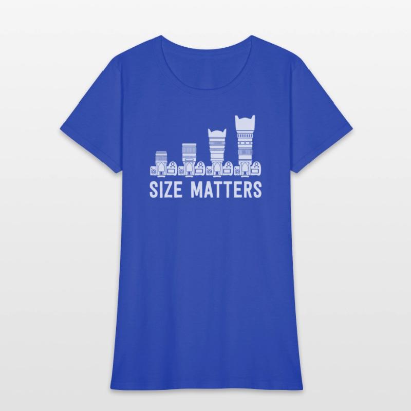 Funny Photography T Shirt Lens Size Matters